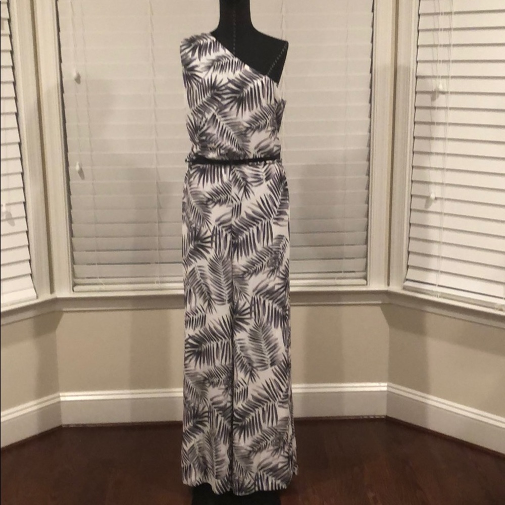 Sam Edelman One shoulder black and jumpsuit